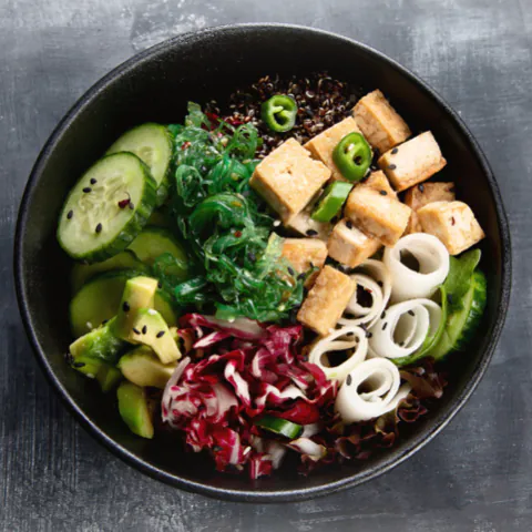 Poke Bowl at Fired Wings & Poke, Fried Chicken Shop in Arab